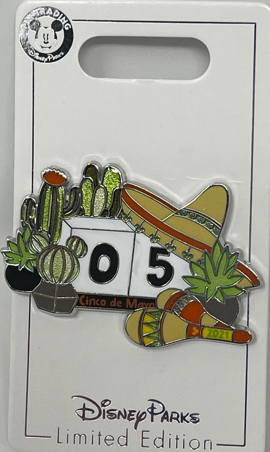 Disney Cinco De Mayo Mickey Cactus Pin-Limited Edition