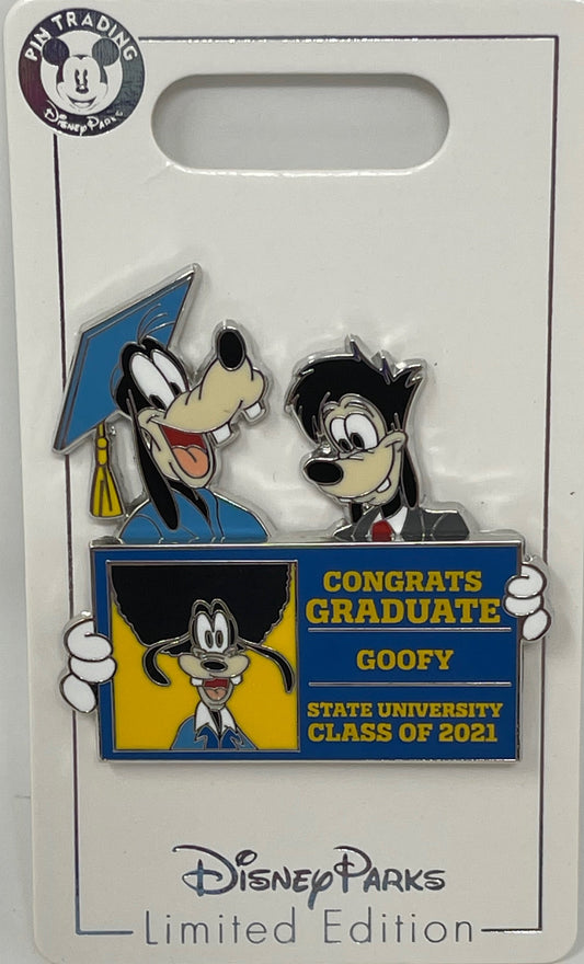 Disney Goofy and Max Graduation Class of 2021 Pin-LE