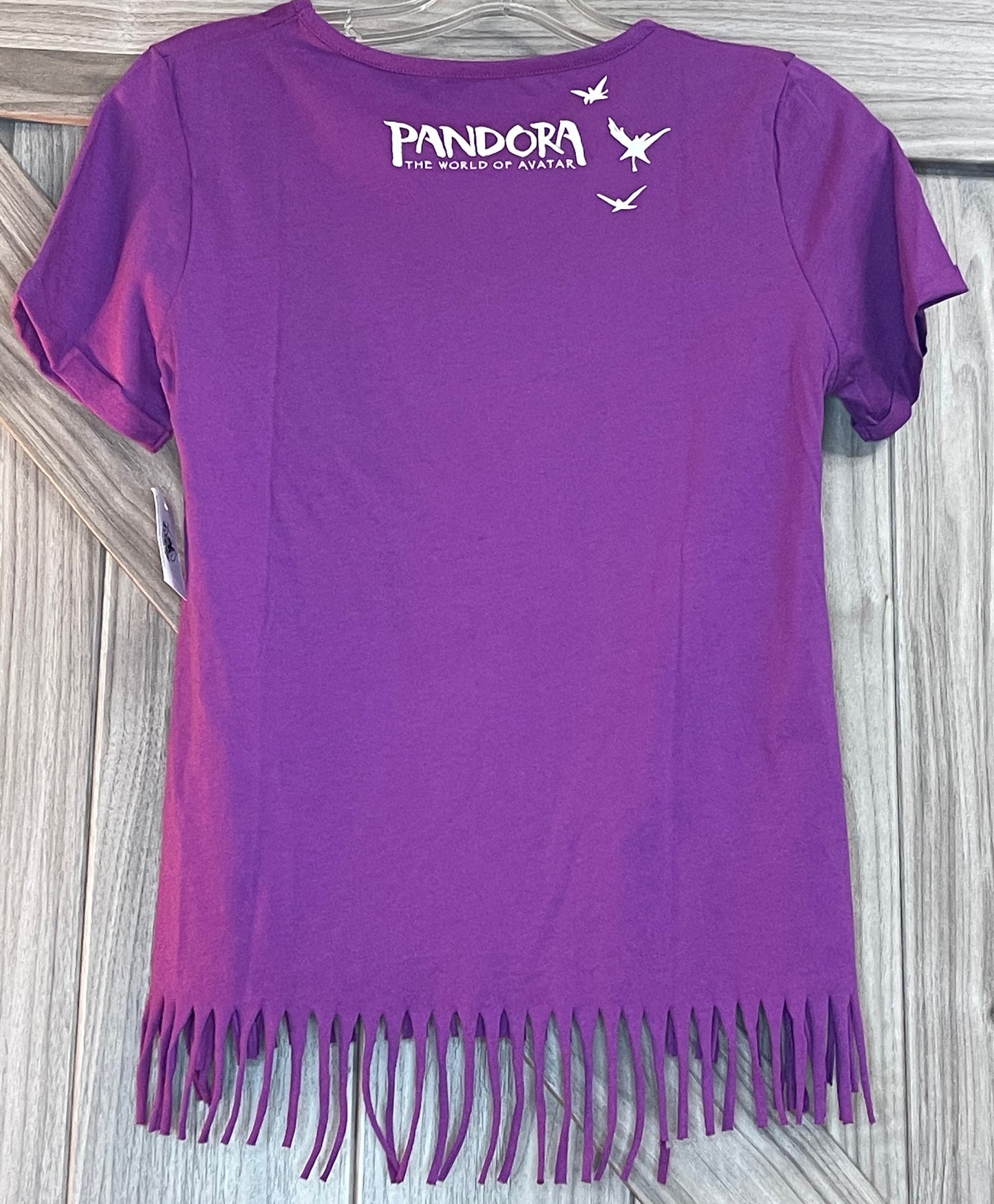 Disney Flight of Passage Fringed Girls Shirt-Glow in the Dark