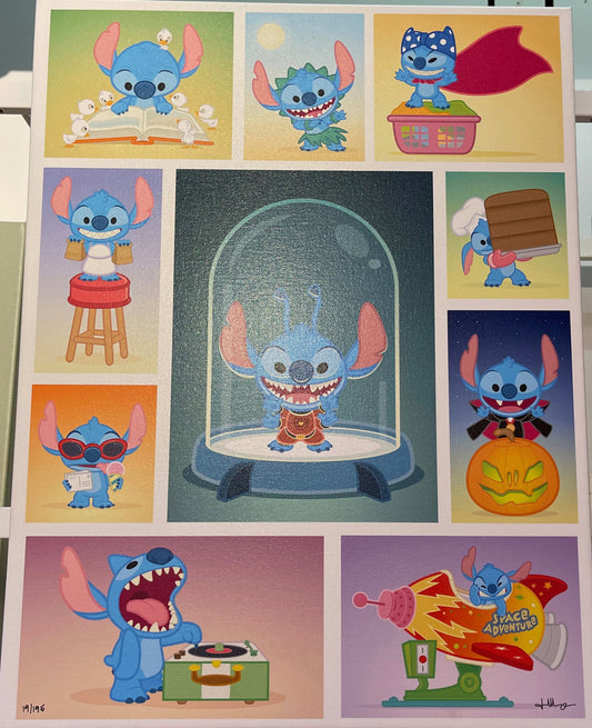 Disney “Experiment of Cute” Stitch Canvas Wrap 19/195 by Jerrod Maruyama