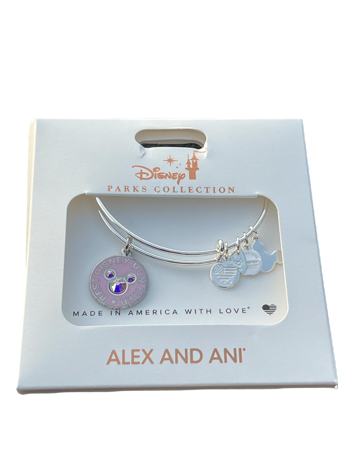 Disney Alex and Ani Mickey Best Disney Mom Ever Bangle Bracelet