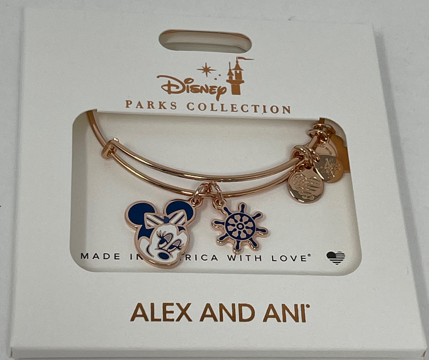 Disney Cruise Line Minnie Mouse Alex and Ani Bangle Bracelet in Rose Gold