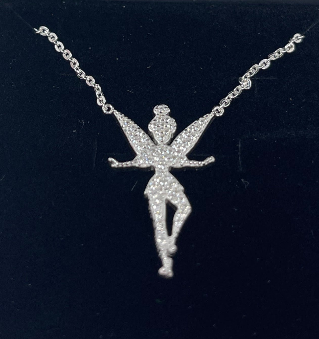 Disney Tinker Bell Sterling Silver Necklace by Rebecca Hook