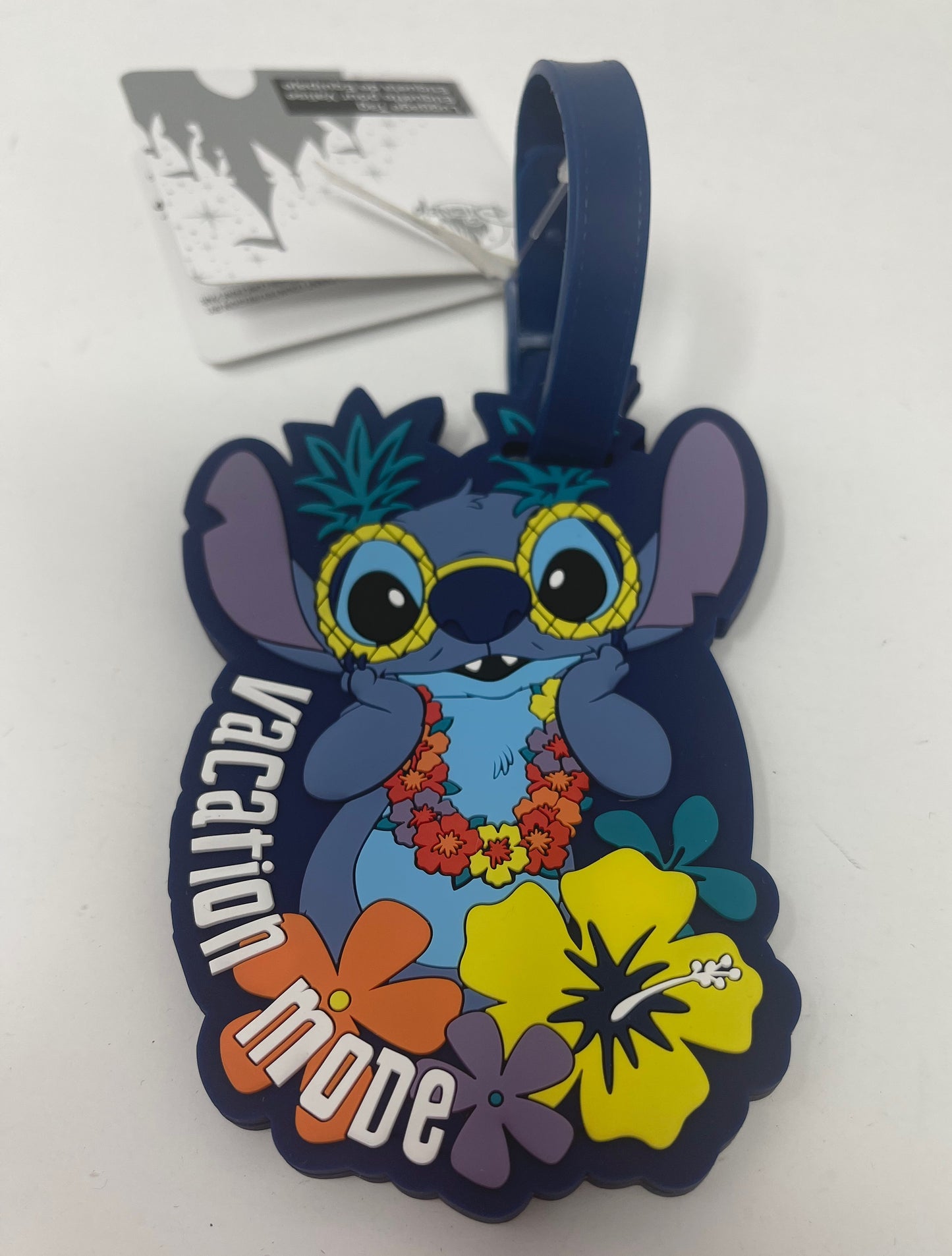 Disney Stitch Vacation Mode Rubber Luggage Tag