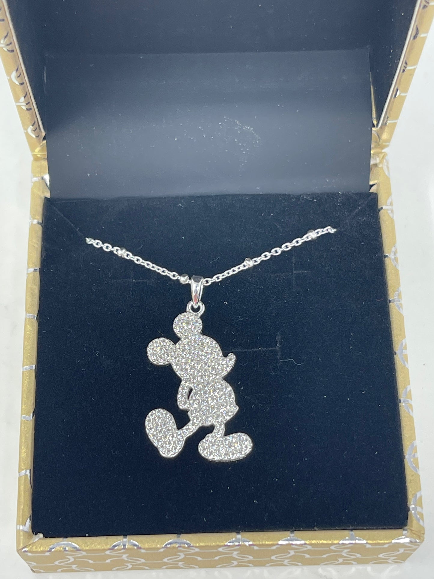 Disney Mickey Sterling Silver Figural Necklace by Rebecca Hook