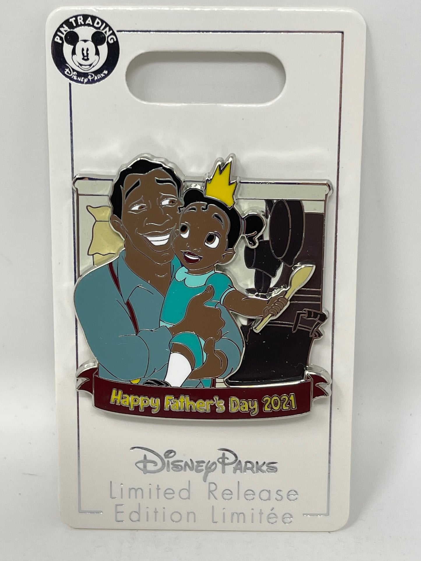 Disney Parks Happy Fathers Days 2021 Tiana Pin Limited Release