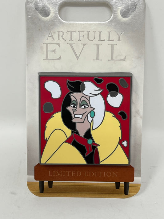 Disney Artfully Evil Cruella Pin Limited Edition