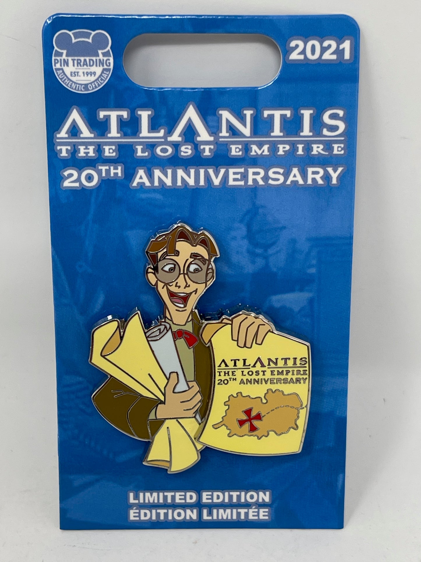 Disney Atlantis The Lost Empire 20th Anniversary Milo James Thatch Pin LE