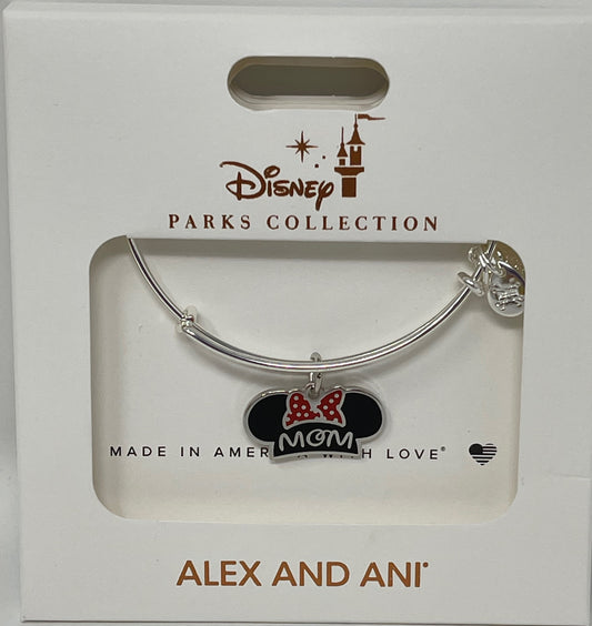 Disney Minnie Mouse Ear Hat "Mom" Bangle Bracelet by Alex and Ani