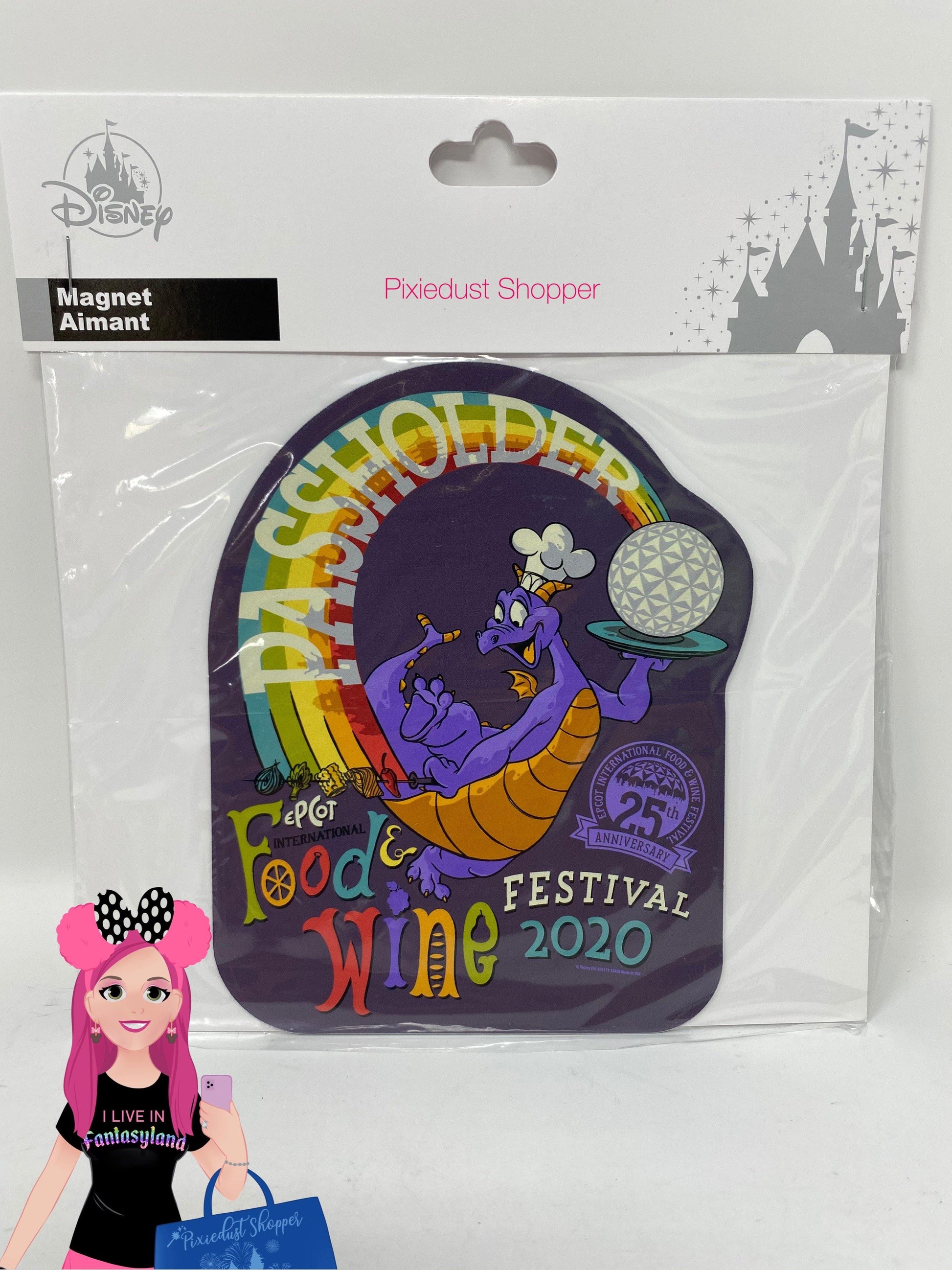 Disney Epcot World Showcase - Figment Food and Wine Festival 25th Anniversary Magnet - World of Treasures