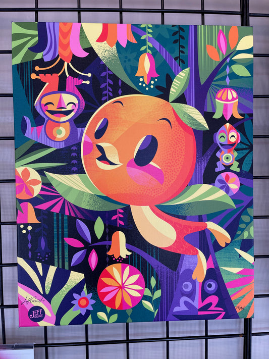 Disney 2021 Jeff Granito “In this Land of Enchantment” Orange Bird Canvas 2/95