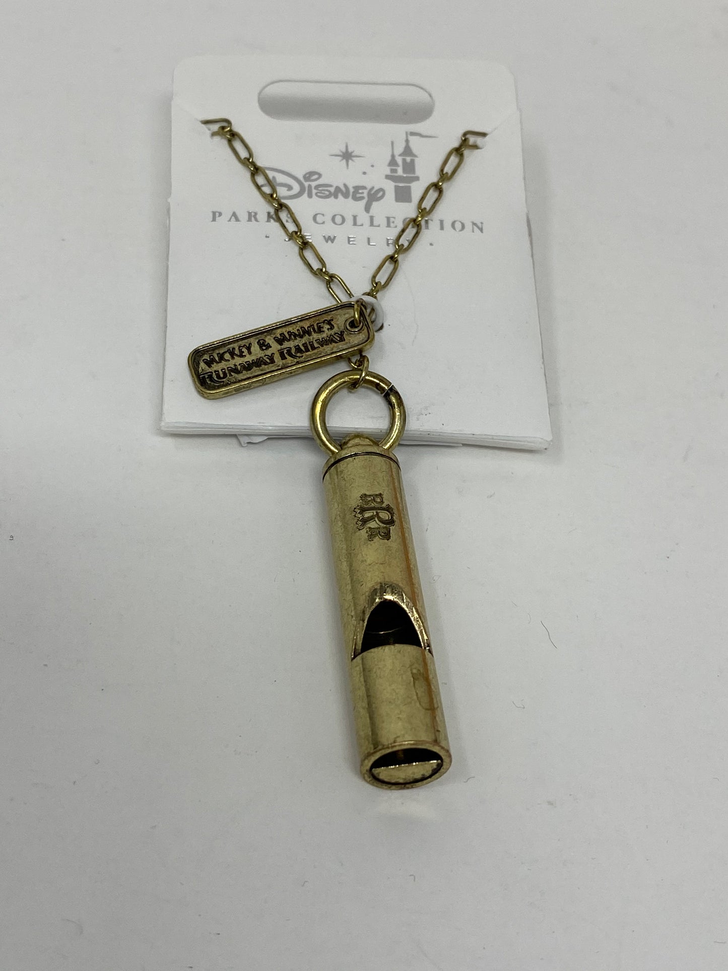 Disney Mickey and Minnie’s Runaway Railway Train Whistle Necklace