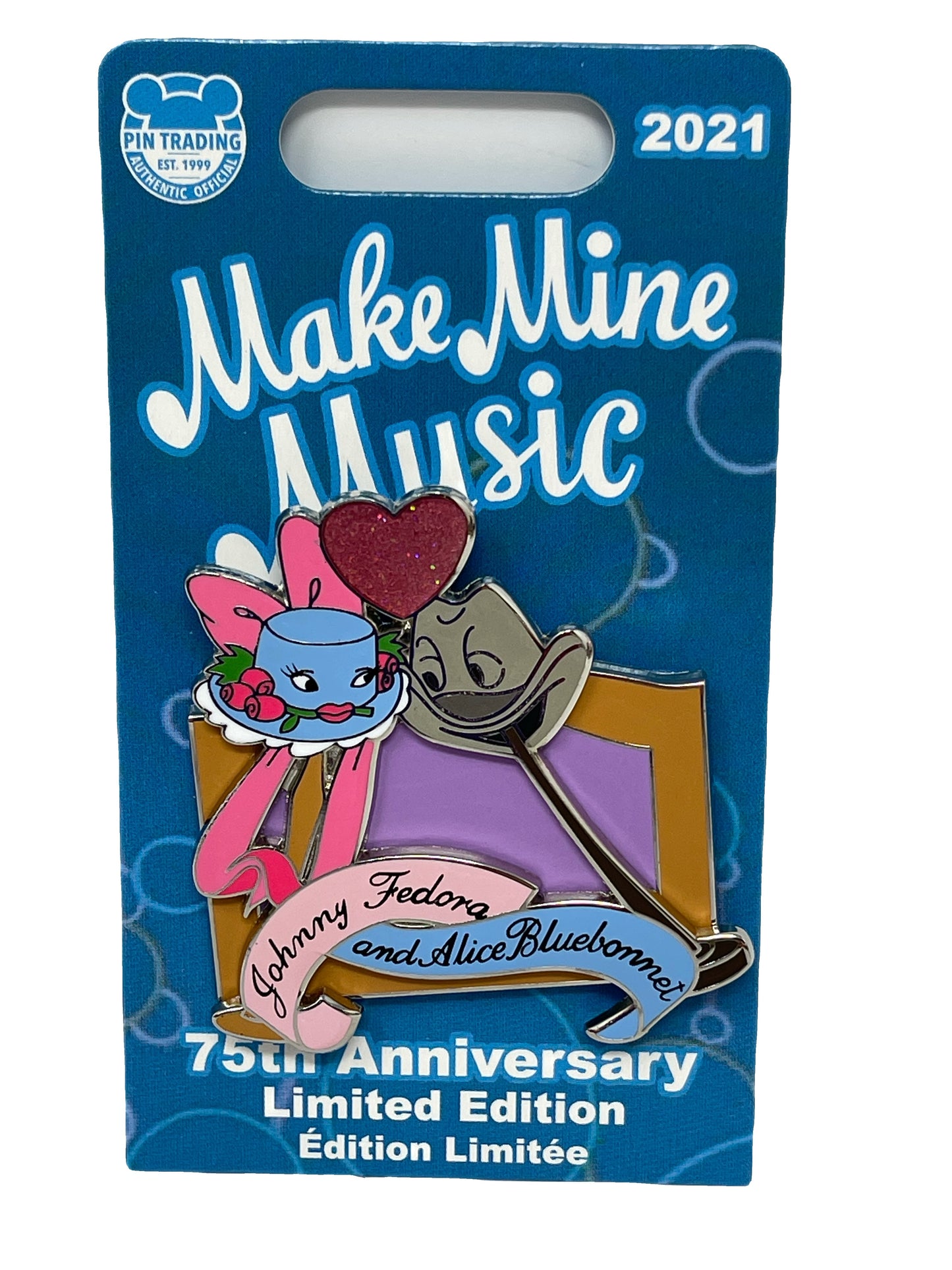 Disney Make Mine Music 75th Anniversary Pin-Johnny Fedora and Alice Bluebonnet