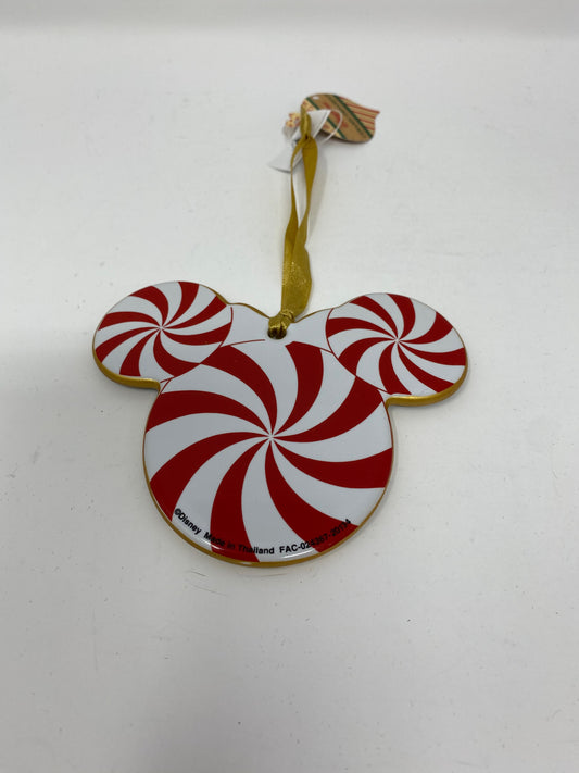 Disney Glitter Minnie Mouse Peppermint Ornament