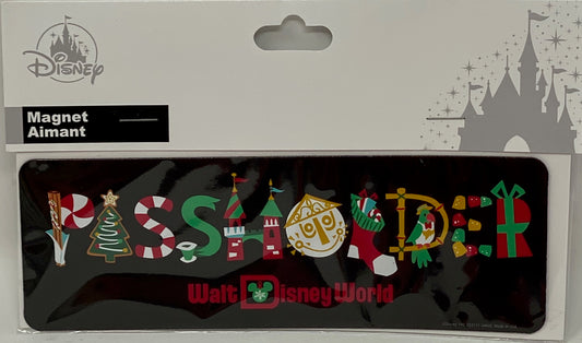 Disney Holiday Passholder Magnet-snack, Tiki, Small World