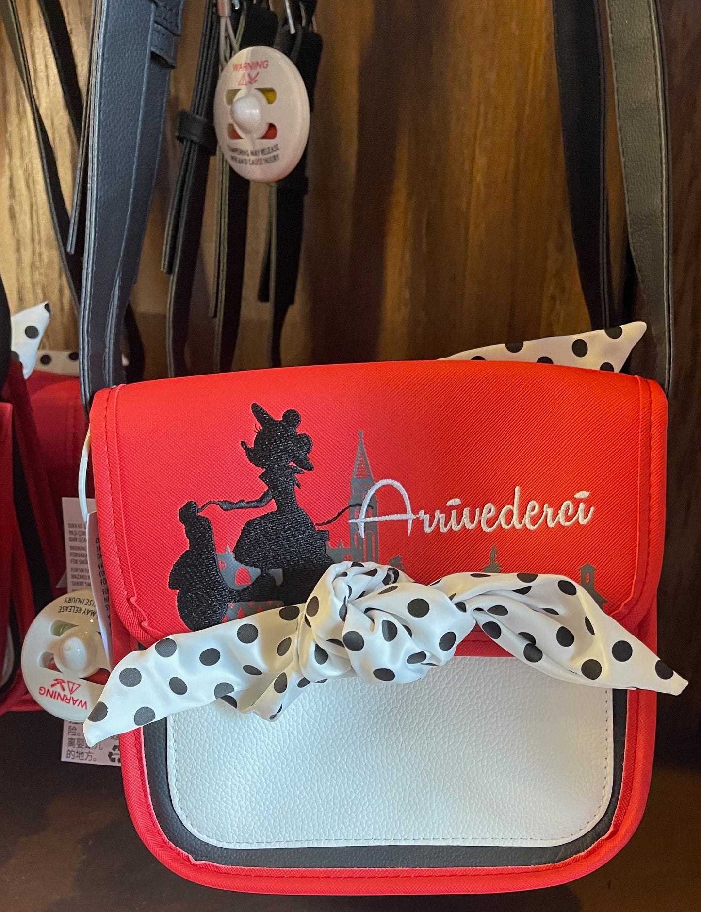 Disney Epcot Italy World Showcase Minnie Arrivederci Crossbody Purse