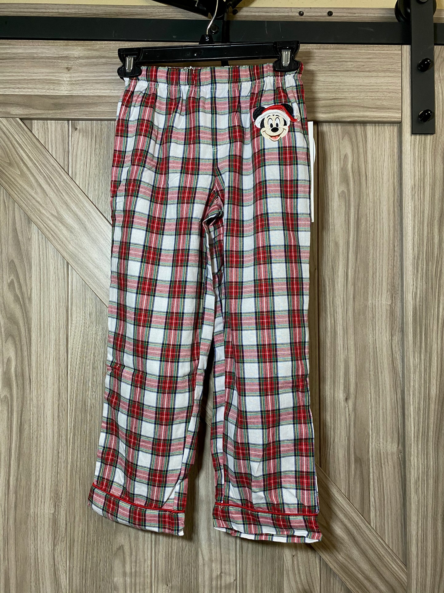 Disney Santa Mickey Plaid Mens Pajama Pants