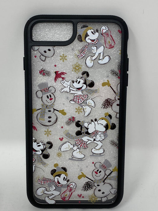 Disney Mickey, Minnie, and Snowman in Holiday Dooney 3D Print Iphone Phone Case