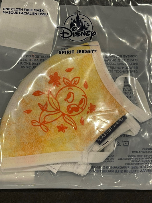 Disney Orange Bird Tie Dye Ombré Spirit Jersey Face Mask