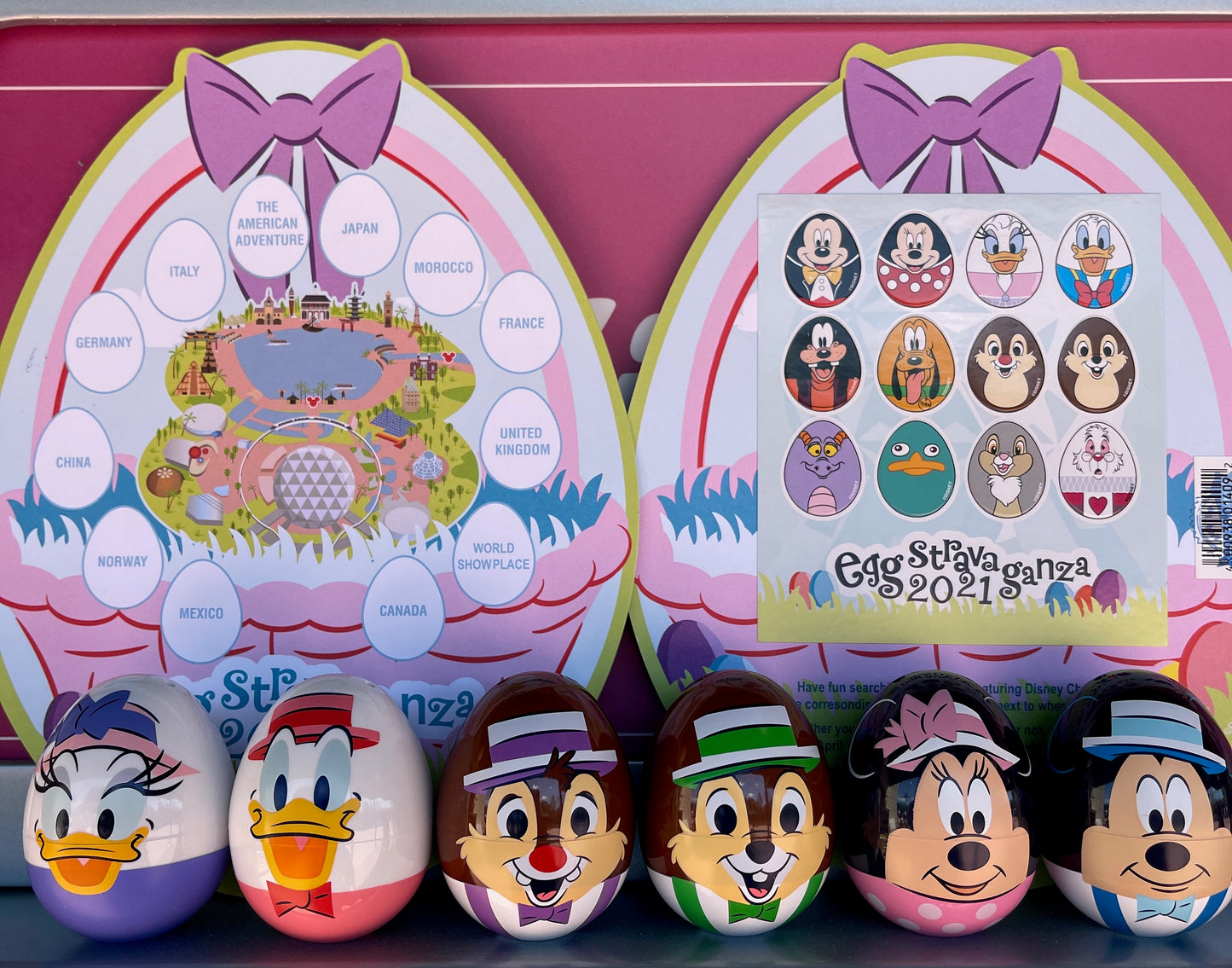 Disney Parks 2021 Easter Egg Hunt Full Set of 6 Eggs