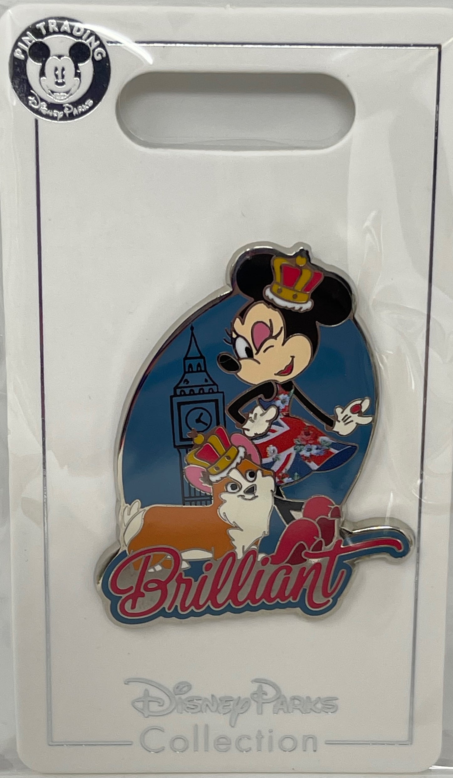 Disney Epcot UK World Showcase Minnie Brilliant Pin