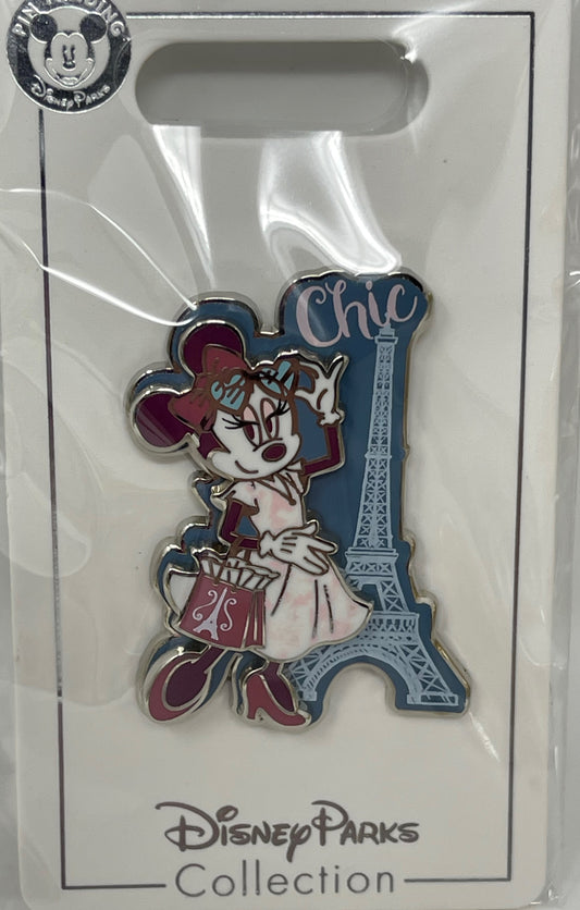 Disney Epcot France World Showcase Minnie Chic Eiffel Tower Pin