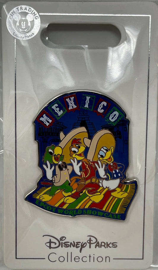 Disney Epcot Mexico World Showcase Three Caballeros Pin