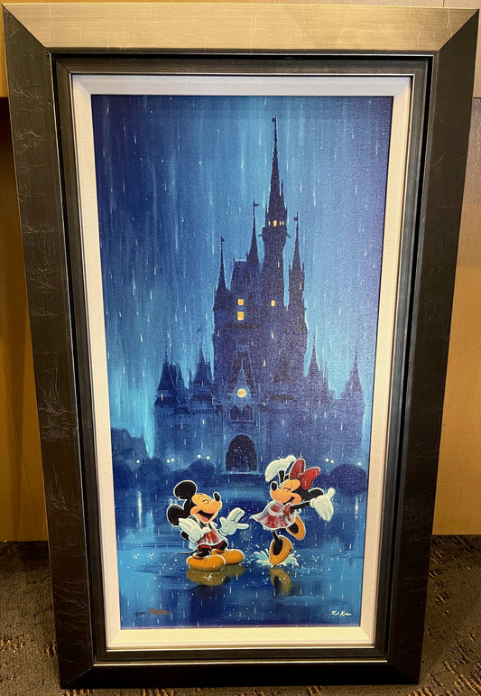 Disney “Rainy Day Fun” SIGNED Rob Kaz 1/295 Limited Edition Framed Giclee