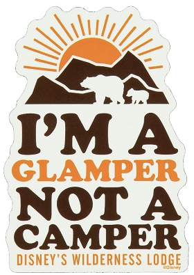 Disney Wilderness Lodge I’m a Glamper Car Magnet