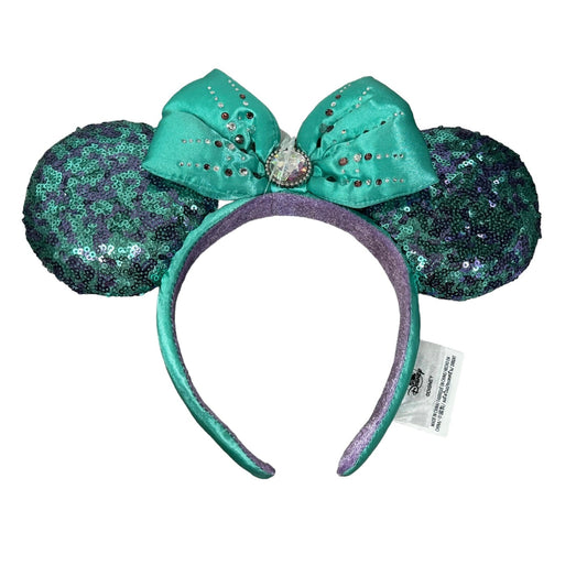 Disney Parks Purple/Teal Sequin Ear Headband