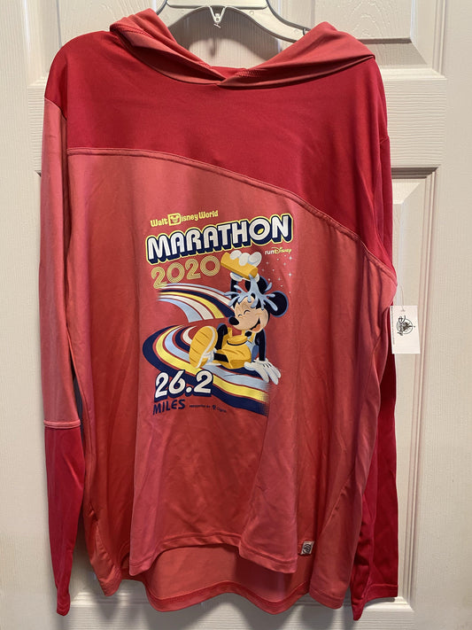 RunDisney 2020 Marathon Weekend Mickey 26.2 Miles Women’s Pullover Hoodie with Thumb Holes - World of Treasures