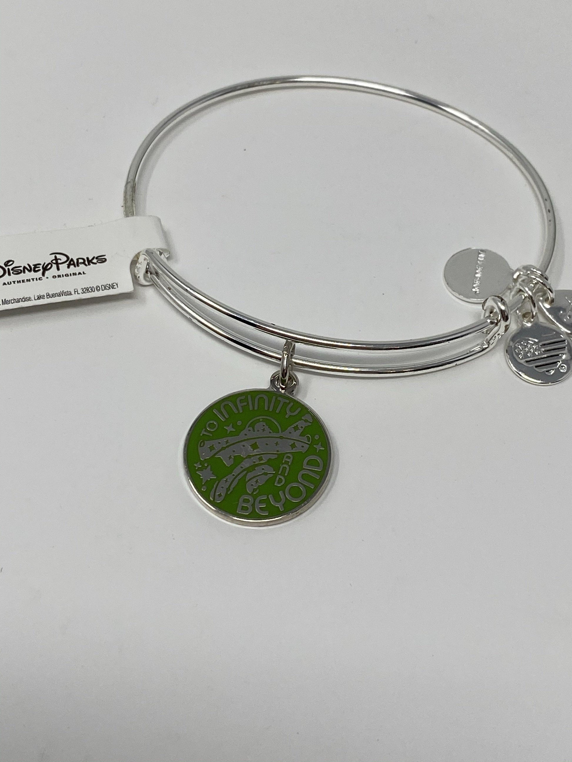 Disney Pixar Toy Story Buzz Lightyear To Infinity and Beyond Silver Alex and Ani Bracelet - World of Treasures