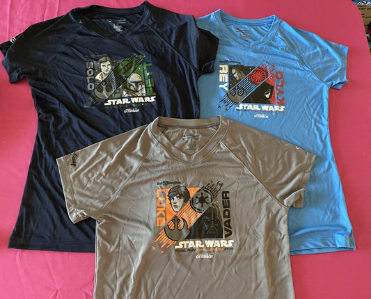 RunDisney Star Wars Rival Run 2019 Race Shirts Women’s Medium - World of Treasures