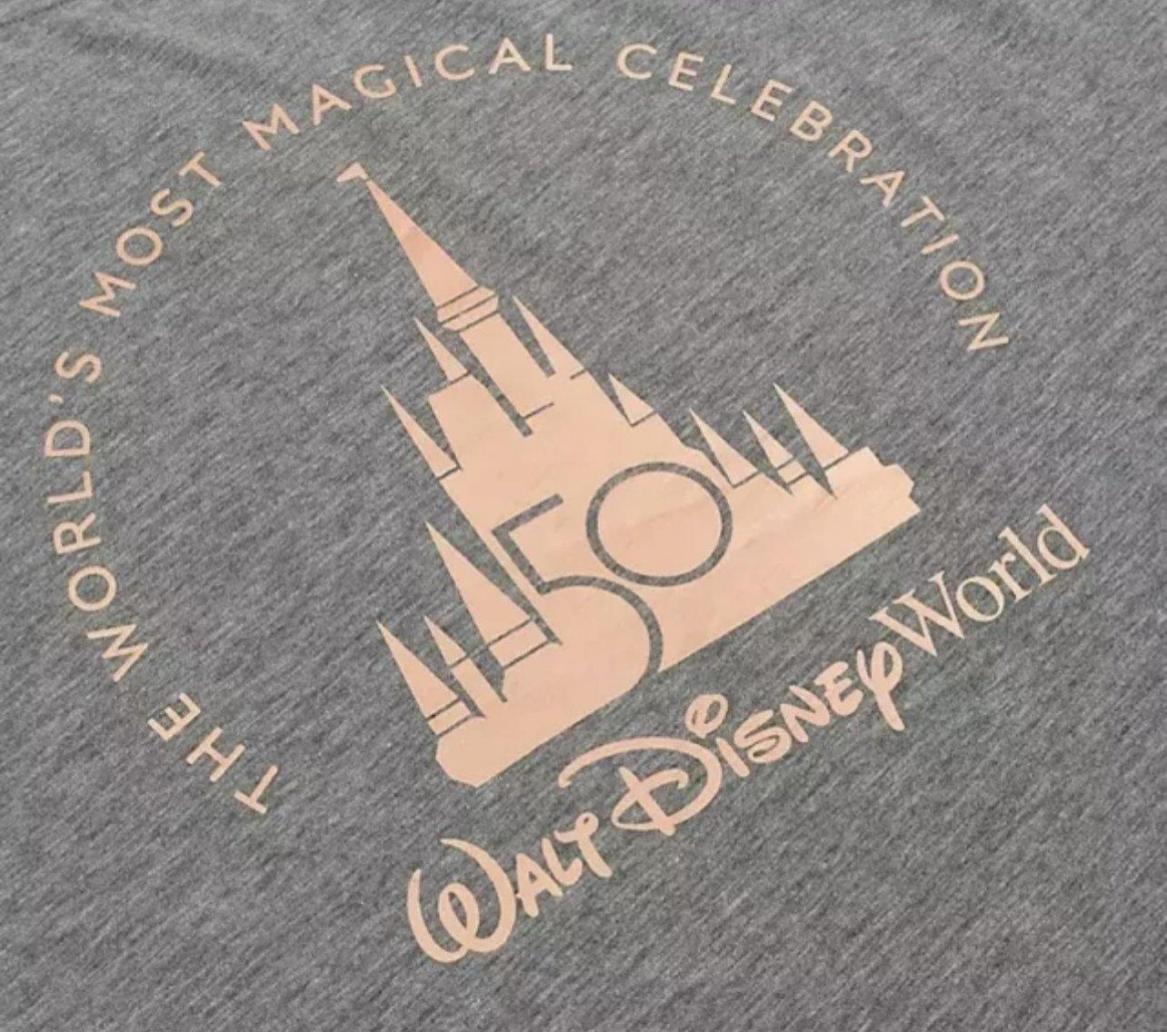 Walt Disney World 50th Anniversary Mickey Castle Women’s Dolman Shirt - World of Treasures