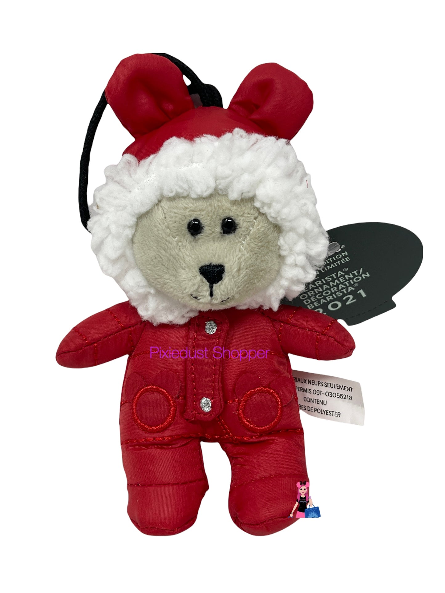 Starbucks Mickey Bearista Holiday 2021 Limited Edition Ornament