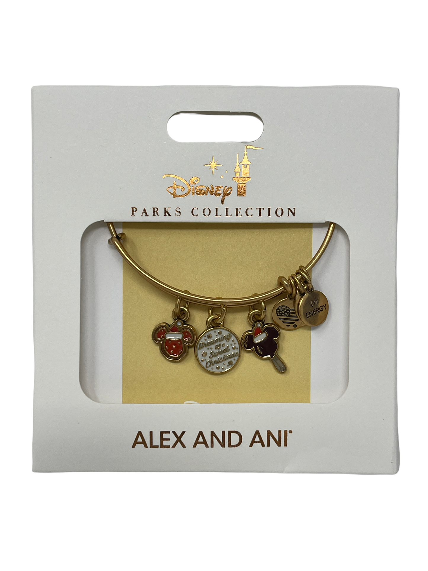 Disney Alex and Ani Christmas 2021 Snack Charm Bracelet