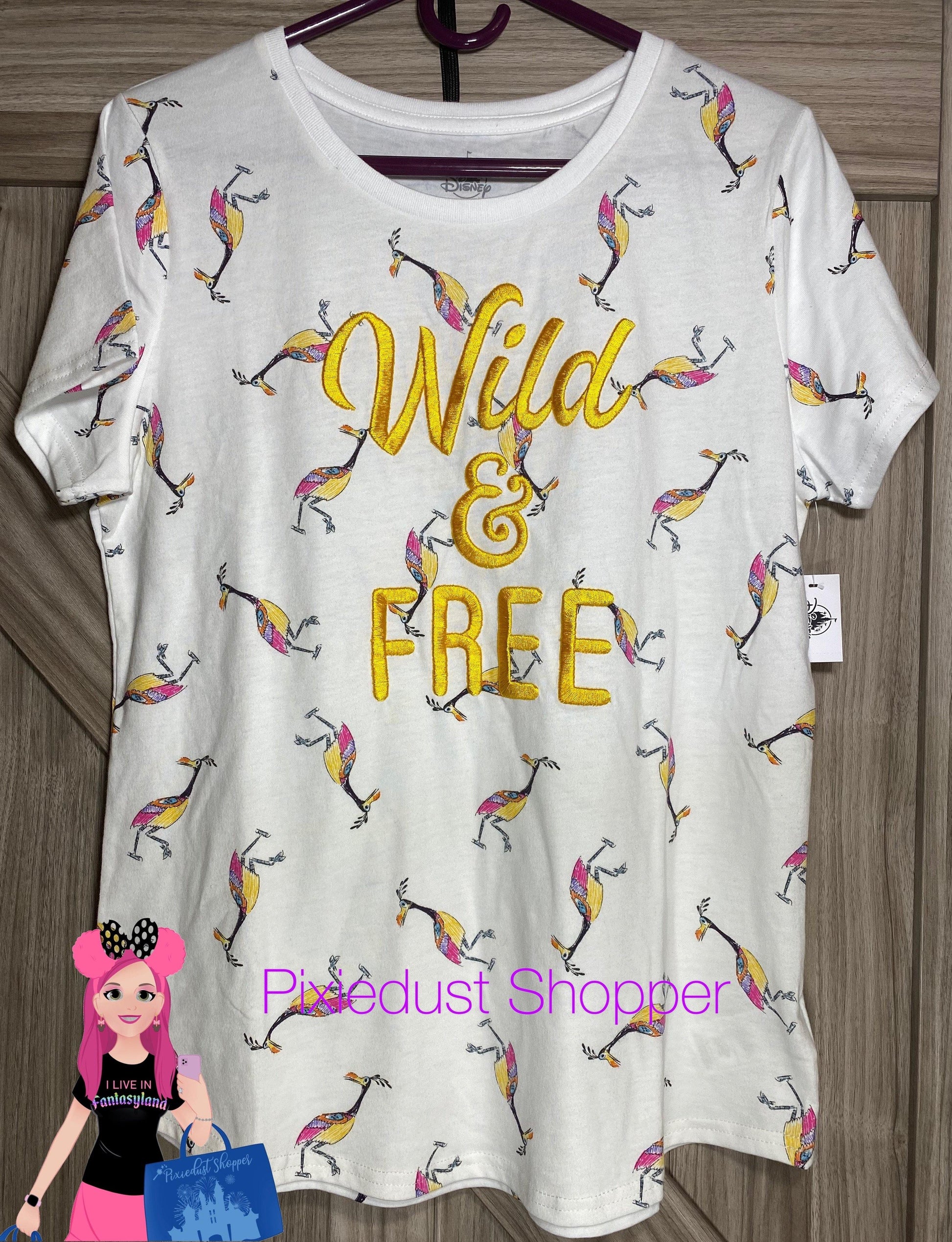 Disney Wild and Free Embroidered Kevin Women’s Shirt - World of Treasures