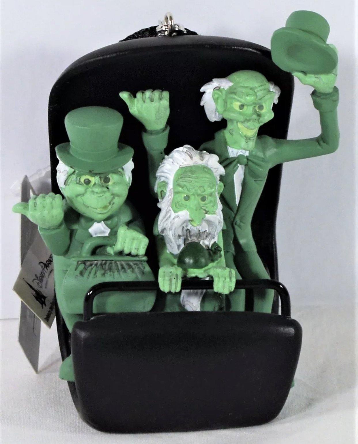 Disney Haunted Mansion Glow in the Dark Hitchhiking Ghosts in Doom Buggy Ornament - World of Treasures