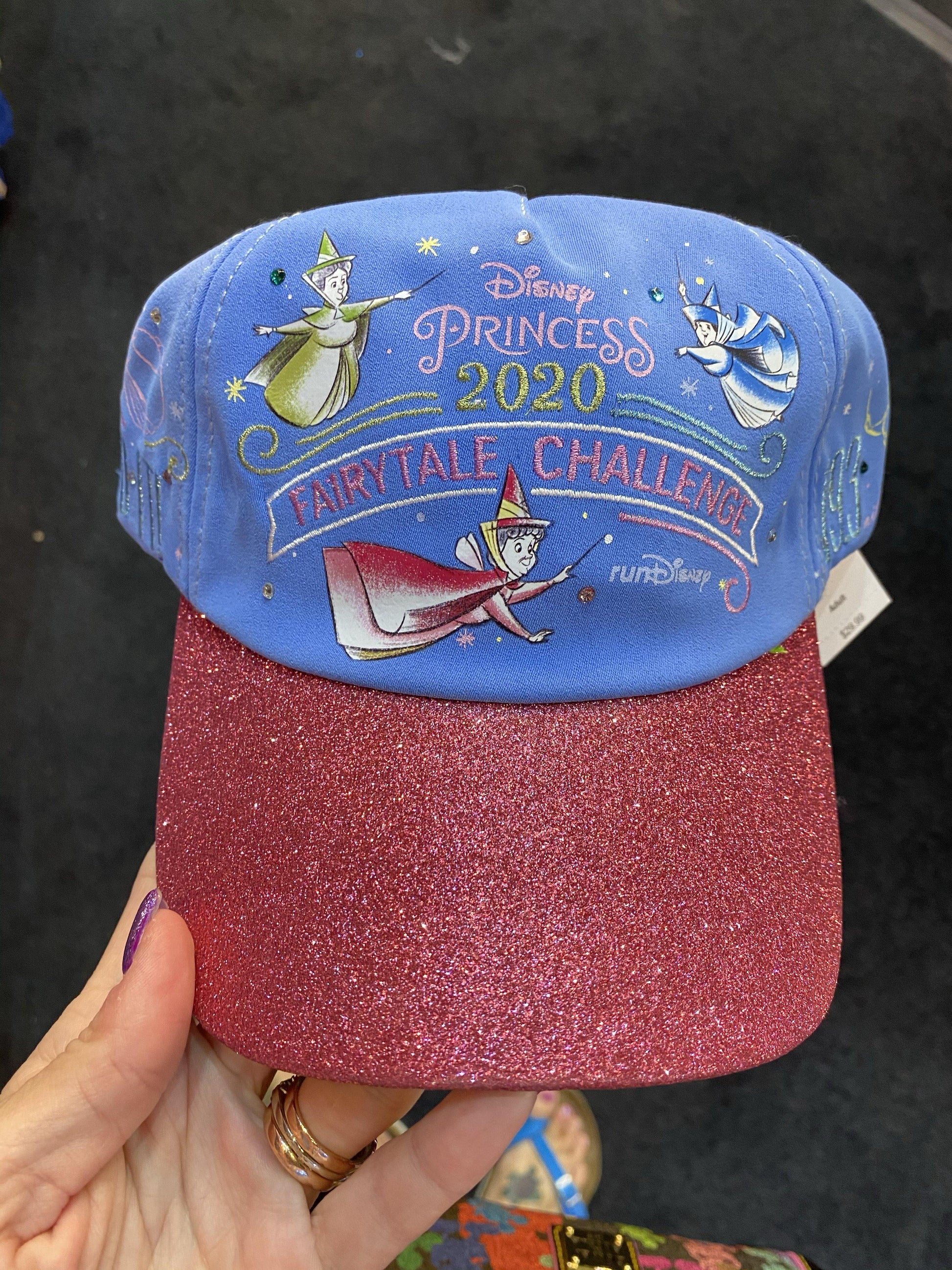 RunDisney 2020 Princess Half Marathon Glitter Challenge 19.3 Baseball Hat - World of Treasures