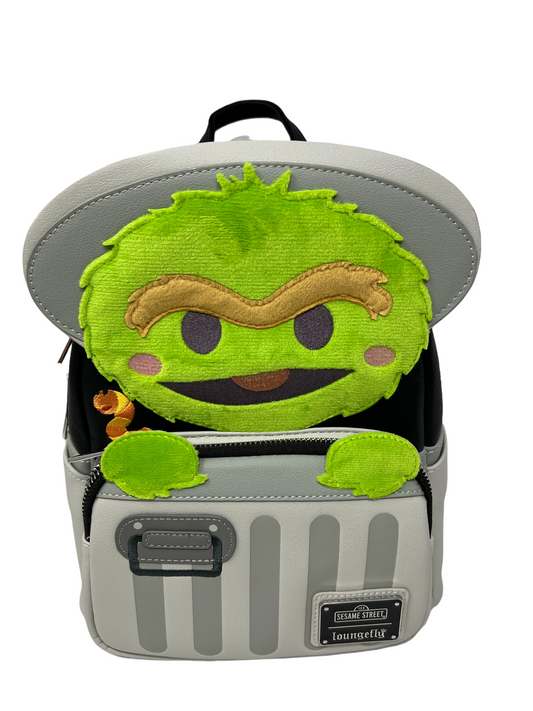 Sesame Street Oscar the Grouch Loungefly Backpack Purse-SeaWorld Exclusive Retired