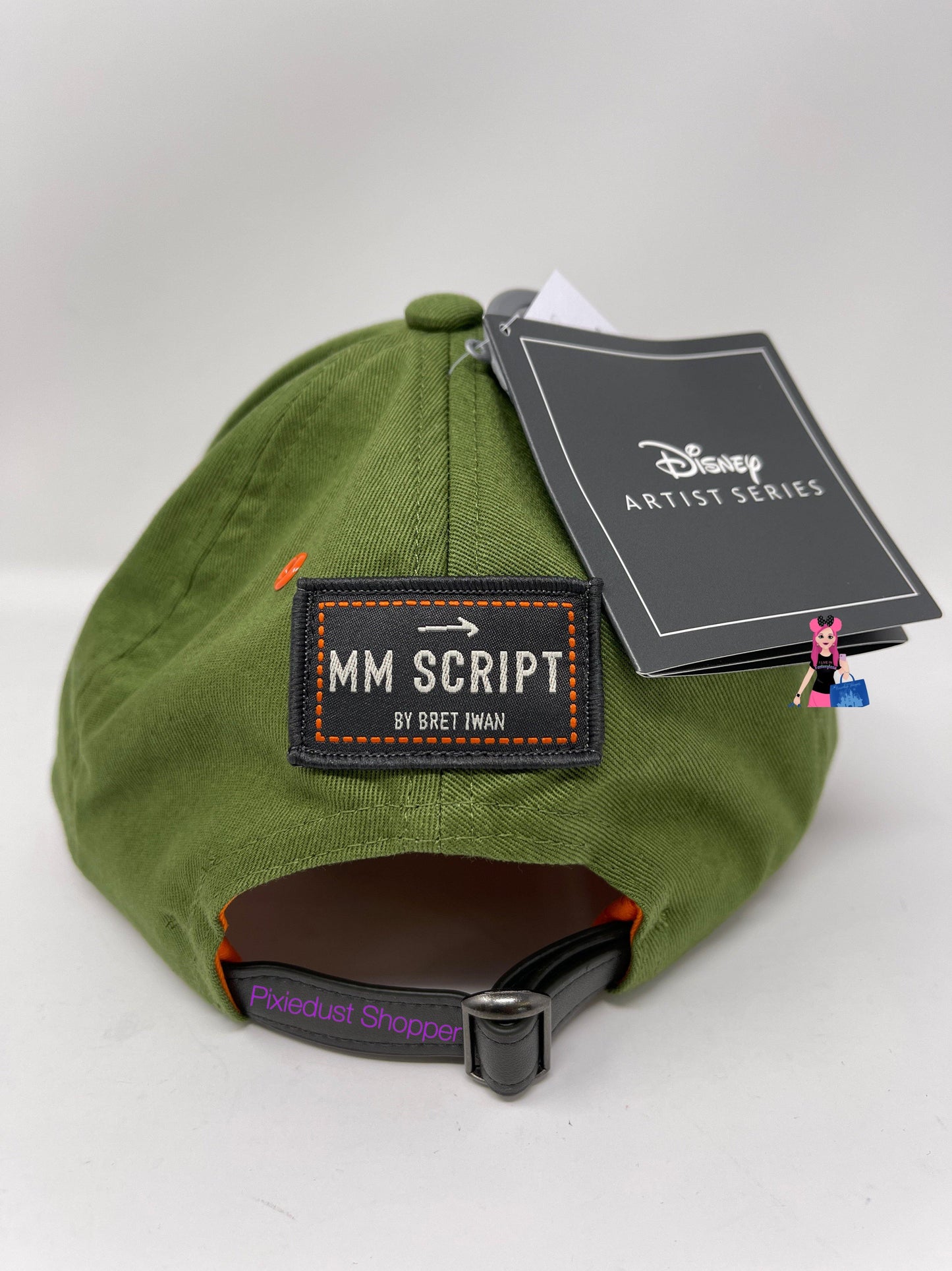 Disney Artist Series MM Script By Bret Iwan Mickey Baseball Hat - World of Treasures