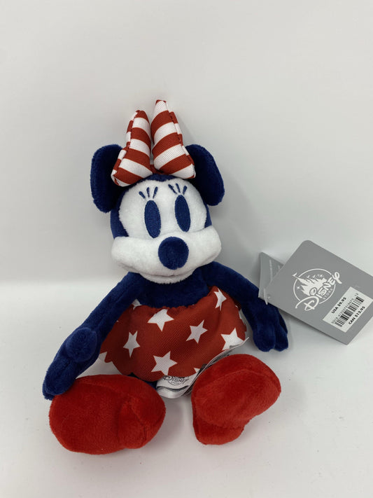 Disney Store Minnie Mouse Stars and Stripes Americana 7” Plush - World of Treasures