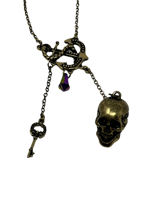 Disney Pirates of the Caribbean Skull Necklace