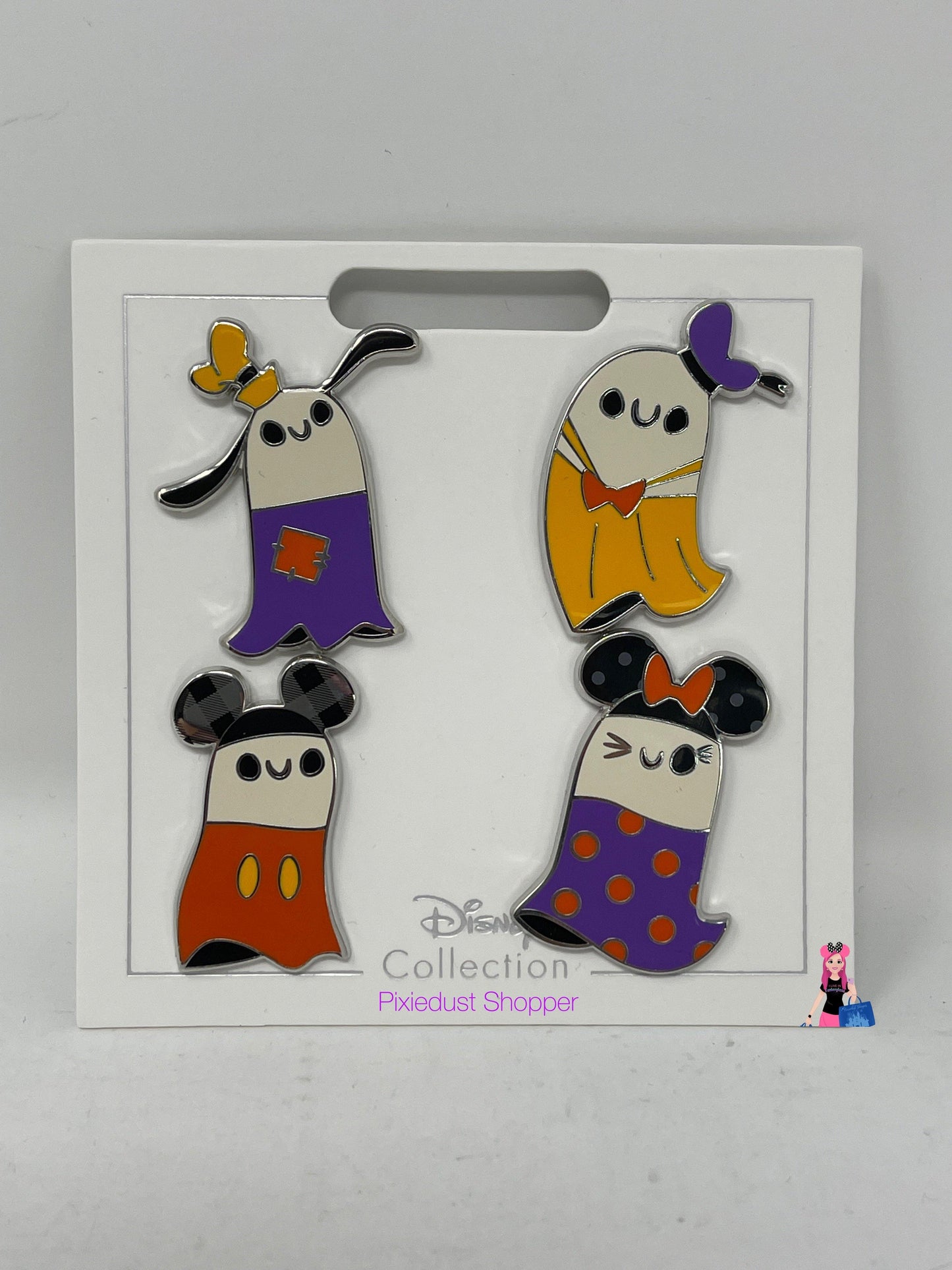 Disney Halloween 2021 Character Ghost Open Edition Pins - World of Treasures