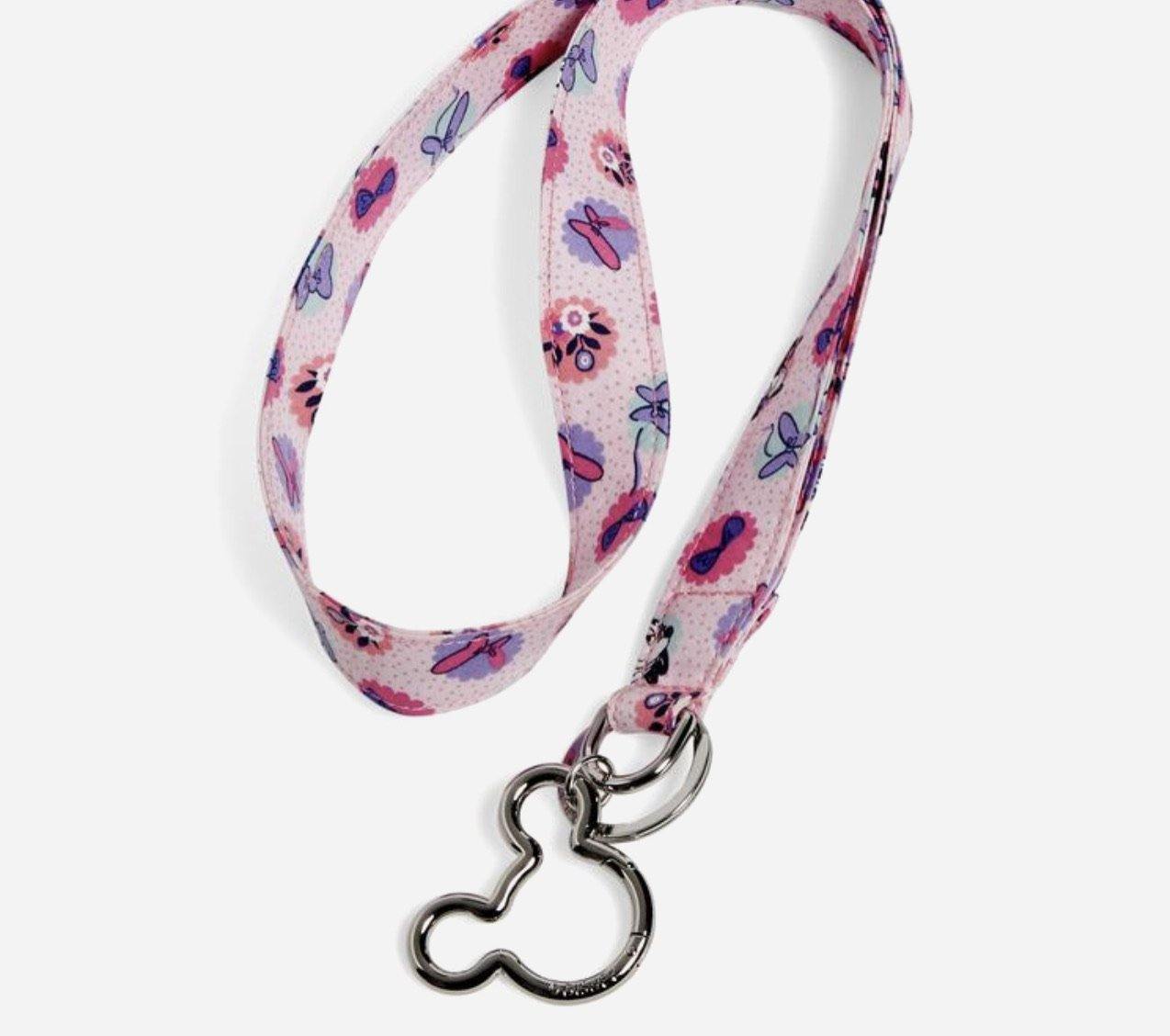 Disney Vera Bradley Minnie’s Garden Dots Wide Lanyard - World of Treasures