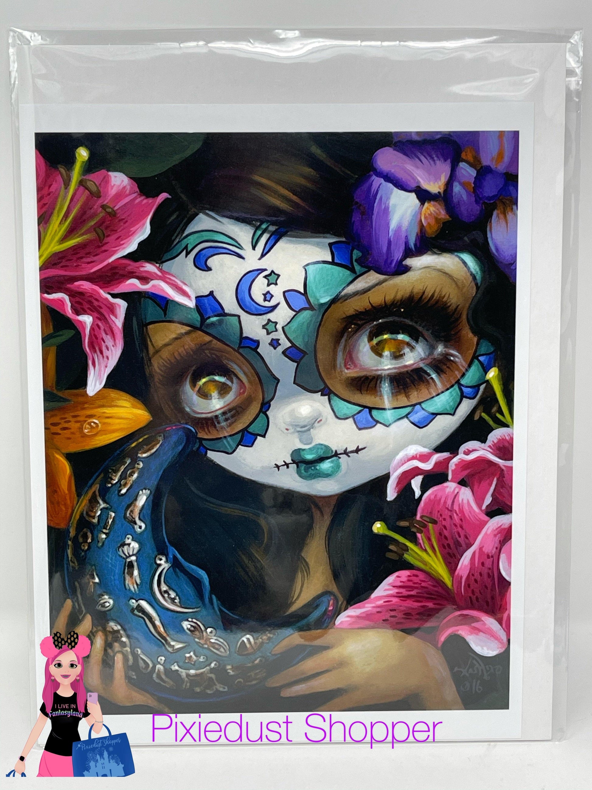 Jasmine Becket-Griffith Milagros: La Luna (Sugar Skull) 8x10” Print - World of Treasures