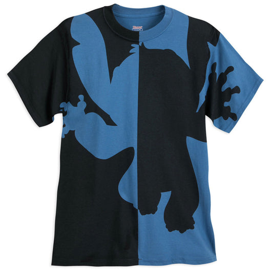 Disney Stitch Mirrored Silhouette Mens Unisex Shirt