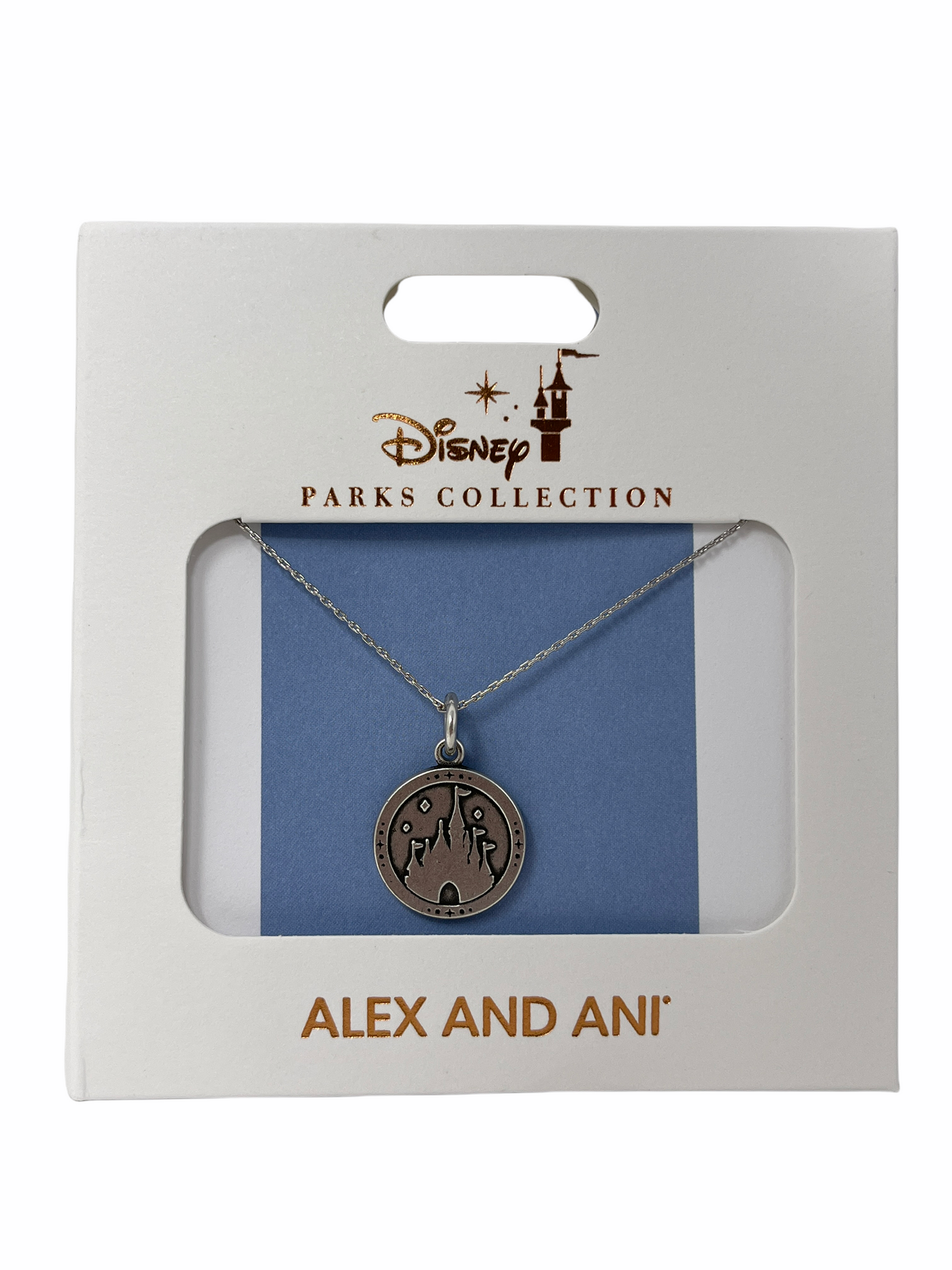 Disney Alex and Ani Castle Bangle Necklace