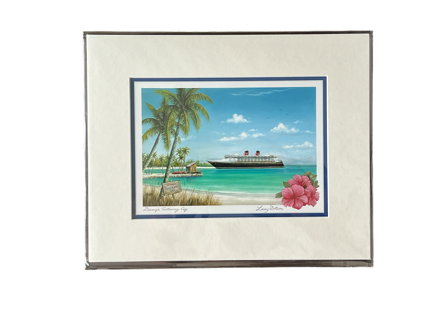 “Disney’s Castaway Cay” Matted Print 8x10" by Larry Dotson