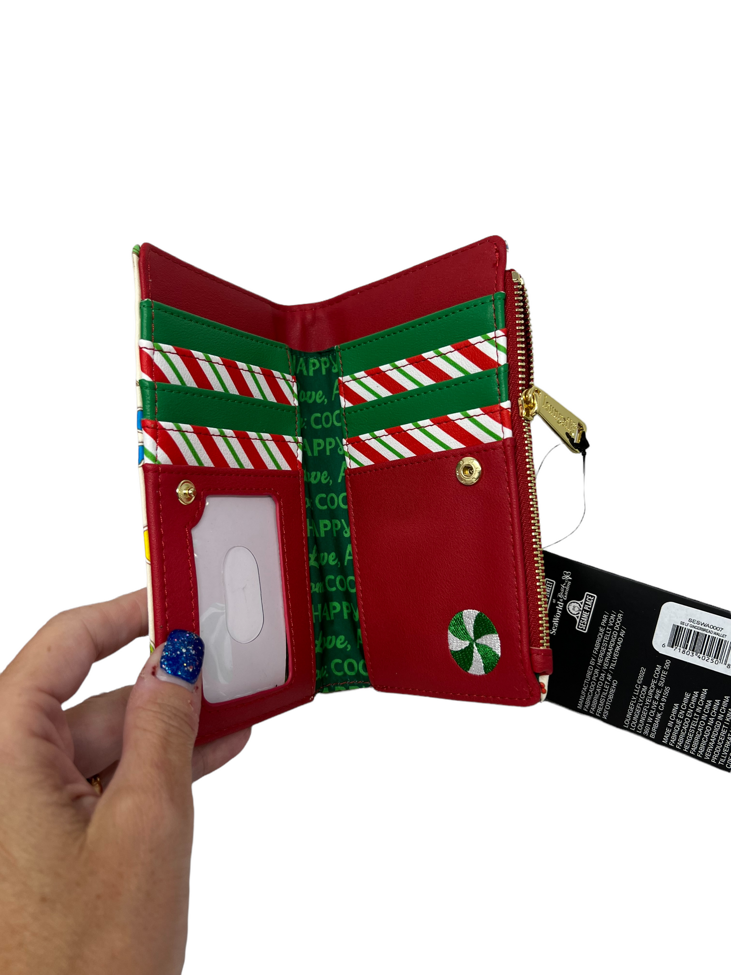 Sesame Street Gingerbread Christmas Loungefly Wallet SeaWorld